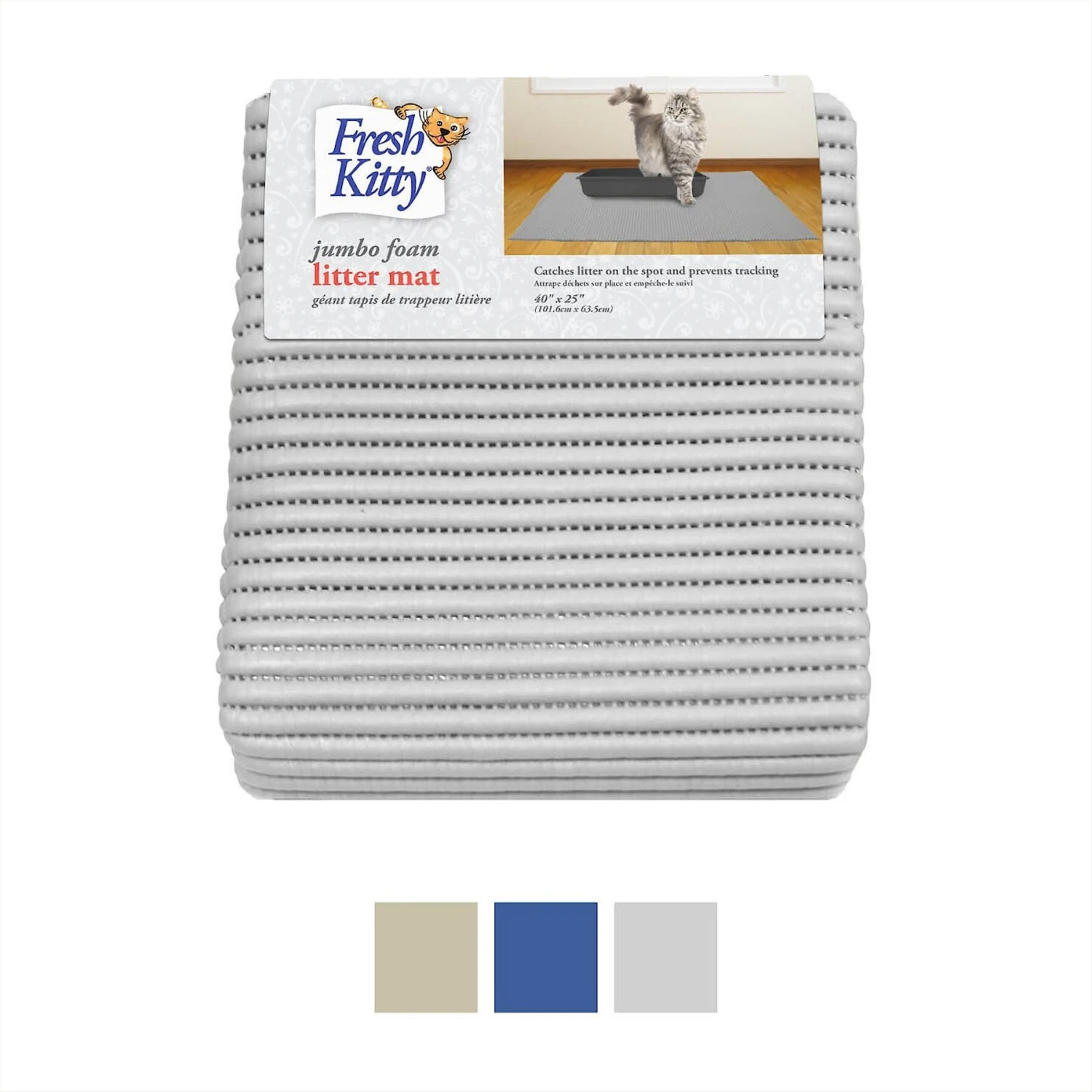 Fresh Kitty Jumbo Foam Cat Litter Mat 3 Fresh Kitty Jumbo Foam Cat Litter Mat
