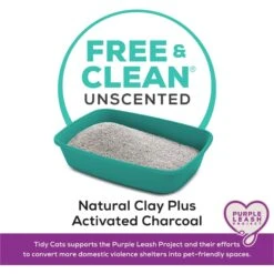 Tidy Cats Free & Clean Unscented Clumping Clay Cat Litter 14 Tidy Cats Free & Clean Unscented Clumping Clay Cat Litter -Cat Supplies 141397 PT3. AC SS1800 V1701880989