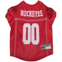 Pets First NCAA Dog & Cat Jersey, Ohio State Buckeyes -Cat Supplies 142138 PT7. AC SS1800 V1565115722