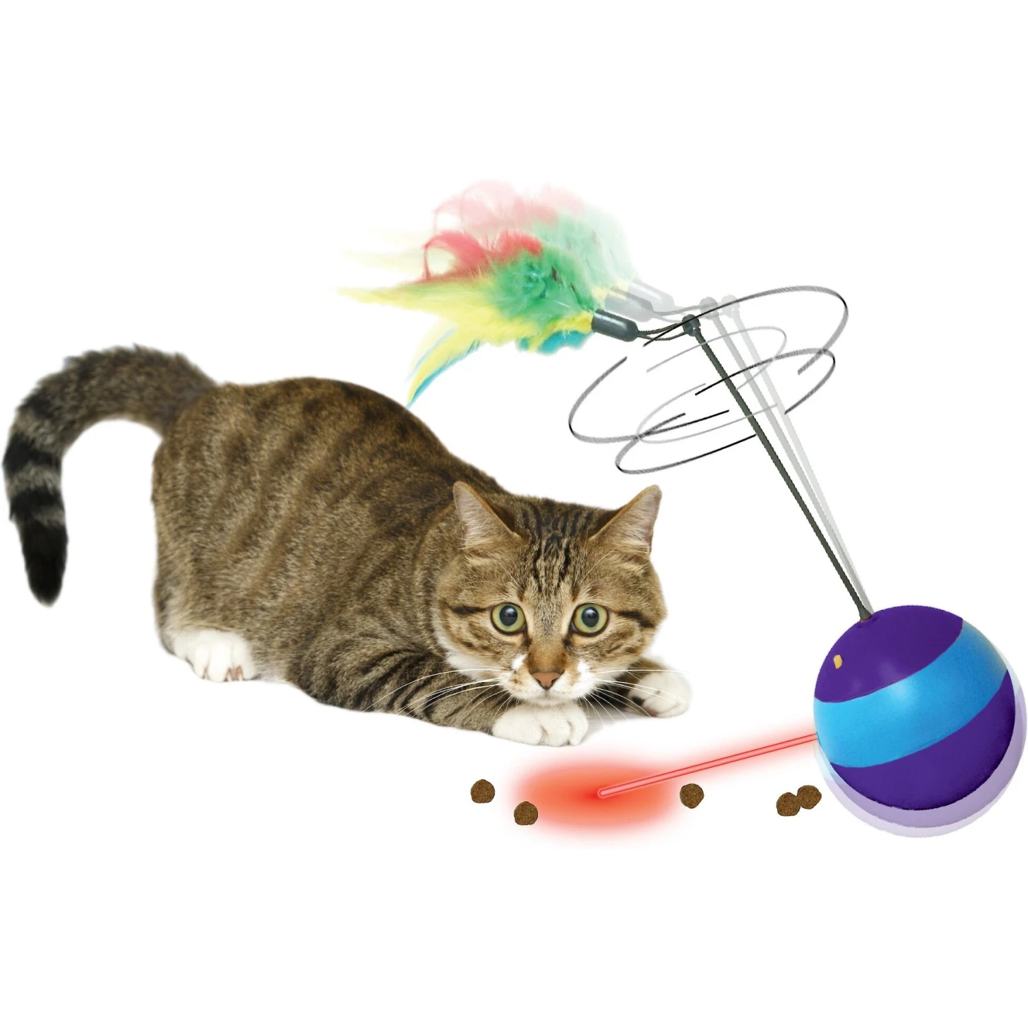 Ethical Pet Spin About Electronic Laser & Treat Dispenser Cat Toy, Color Varies 4 Ethical Pet Spin About Electronic Laser & Treat Dispenser Cat Toy, Color Varies - Image 2