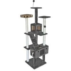 Tiger Tough Double Decker Playground 69.3-in Faux Fur Cat Tree & Condo 11 Tiger Tough Double Decker Playground 69.3-in Faux Fur Cat Tree & Condo -Cat Supplies 152645 PT2. AC SS1800 V1618279020