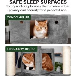 Tiger Tough Double Decker Playground 69.3-in Faux Fur Cat Tree & Condo 14 Tiger Tough Double Decker Playground 69.3-in Faux Fur Cat Tree & Condo -Cat Supplies 152645 PT5. AC SS1800 V1618280508