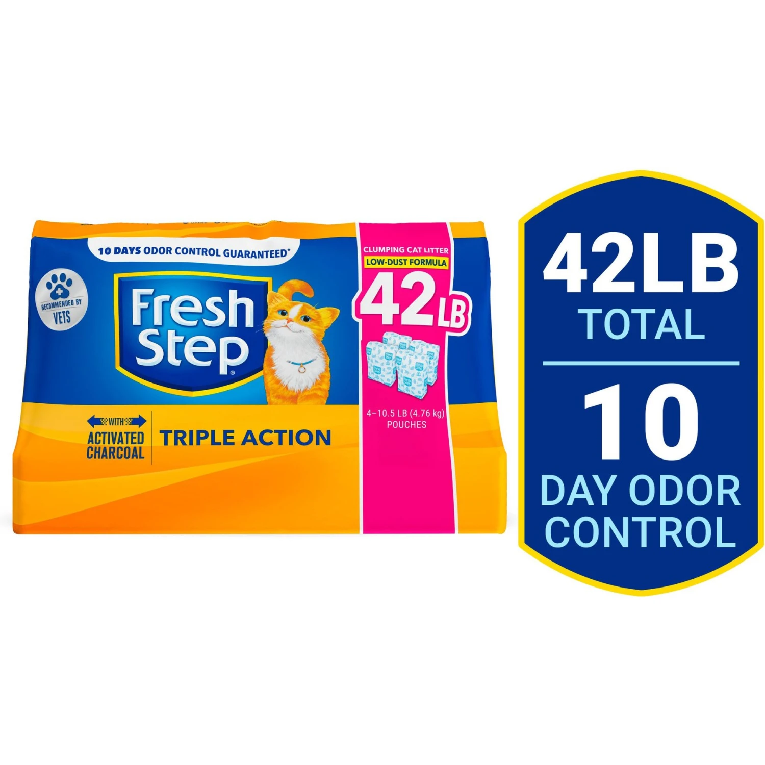 Fresh Step Triple Action Scented Clumping Clay Cat Litter 3 Fresh Step Triple Action Scented Clumping Clay Cat Litter