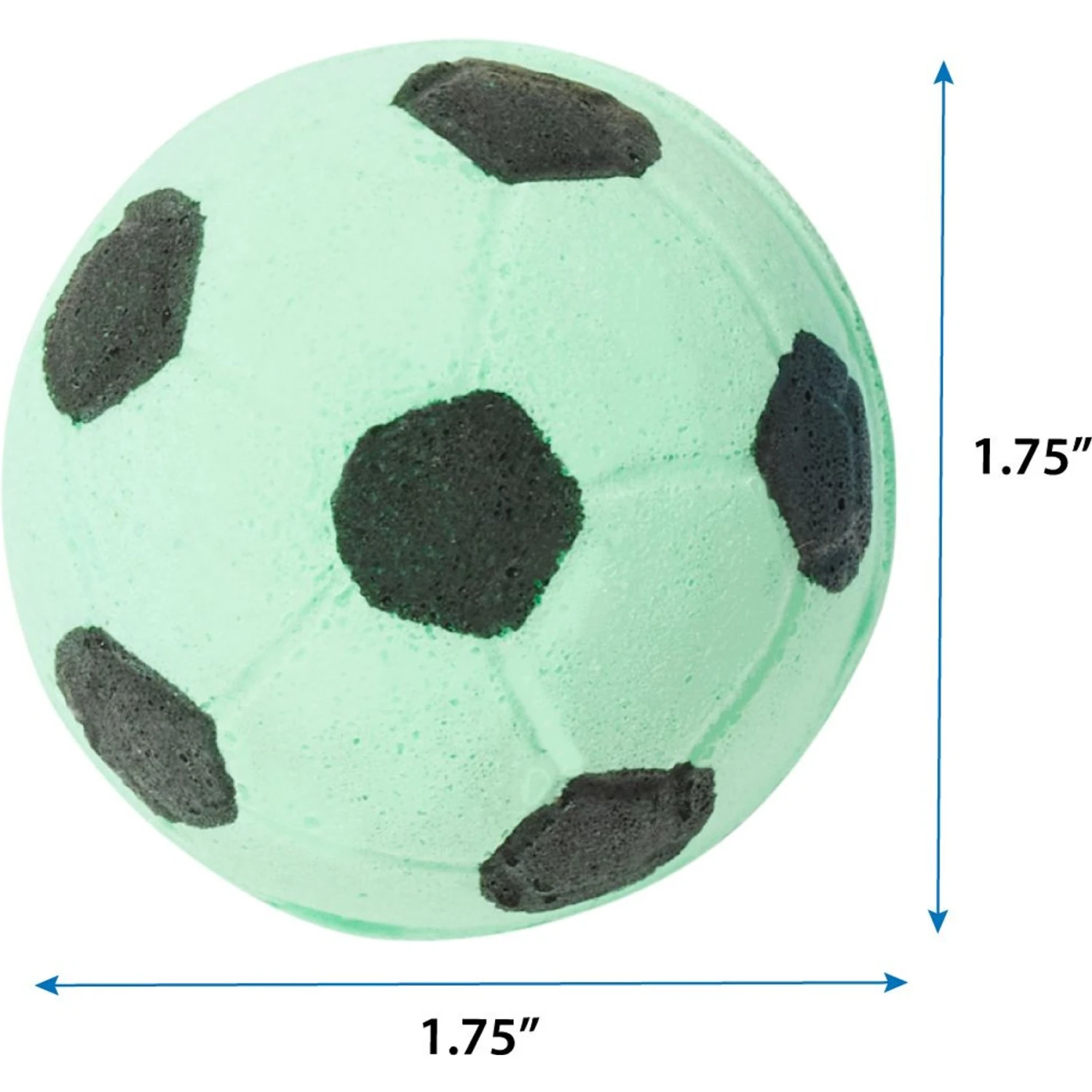 Ethical Pet Sponge Soccer Ball Cat Toy, 4-pack 4 Ethical Pet Sponge Soccer Ball Cat Toy, 4-pack - Image 2