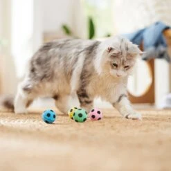 Ethical Pet Sponge Soccer Ball Cat Toy, 4-pack 8 Ethical Pet Sponge Soccer Ball Cat Toy, 4-pack -Cat Supplies 154217 PT3. AC SS1800 V1682711111
