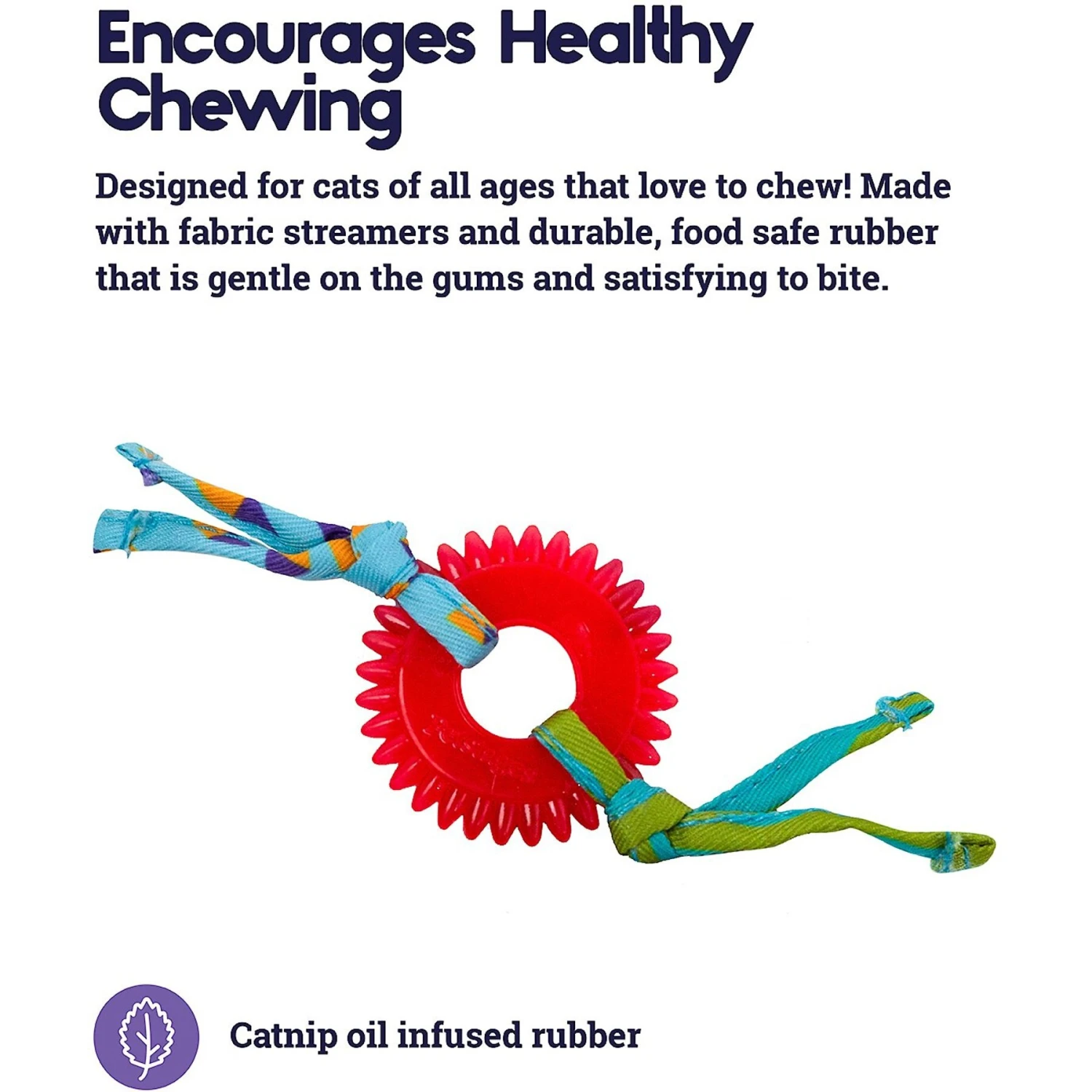 Catstages Dental Kitty Chew Wheel Cat Chew Toy 4 Catstages Dental Kitty Chew Wheel Cat Chew Toy - Image 2