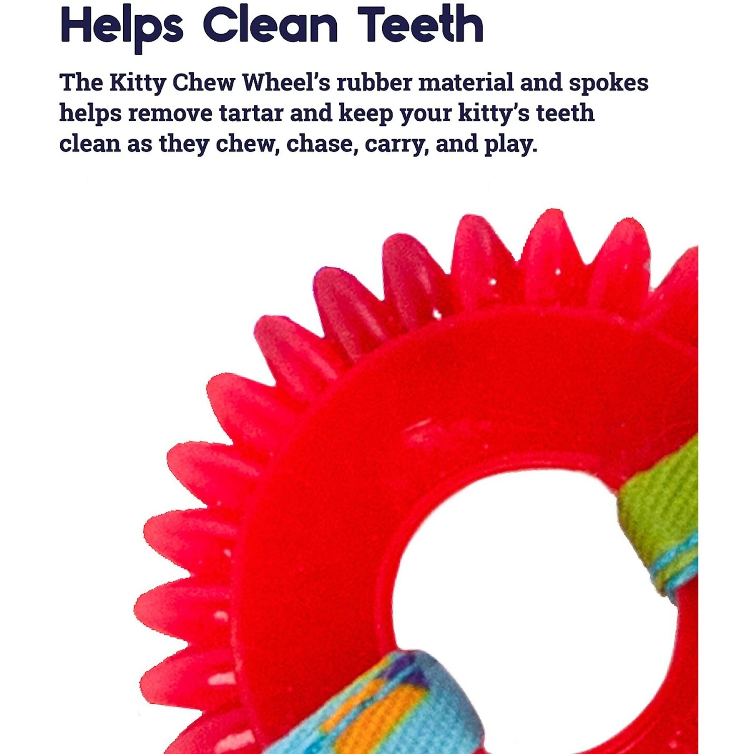 Catstages Dental Kitty Chew Wheel Cat Chew Toy 5 Catstages Dental Kitty Chew Wheel Cat Chew Toy - Image 3