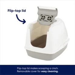 Frisco Flip Top Hooded Cat Litter Box, Gray, Large, 22-in 10 Frisco Flip Top Hooded Cat Litter Box, Gray, Large, 22-in -Cat Supplies 155654 PT3. AC SS1800 V1675279989