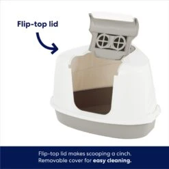 Frisco Flip Top Hooded Corner Cat Litter Box, Large, 21-in 9 Frisco Flip Top Hooded Corner Cat Litter Box, Large, 21-in -Cat Supplies 155656 PT2. AC SS1800 V1675279988