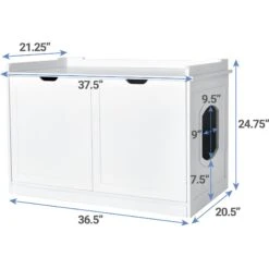 Frisco Decorative Bench Cat Litter Box Cover 11 Frisco Decorative Bench Cat Litter Box Cover -Cat Supplies 156788 PT3. AC SS1800 V1570480071