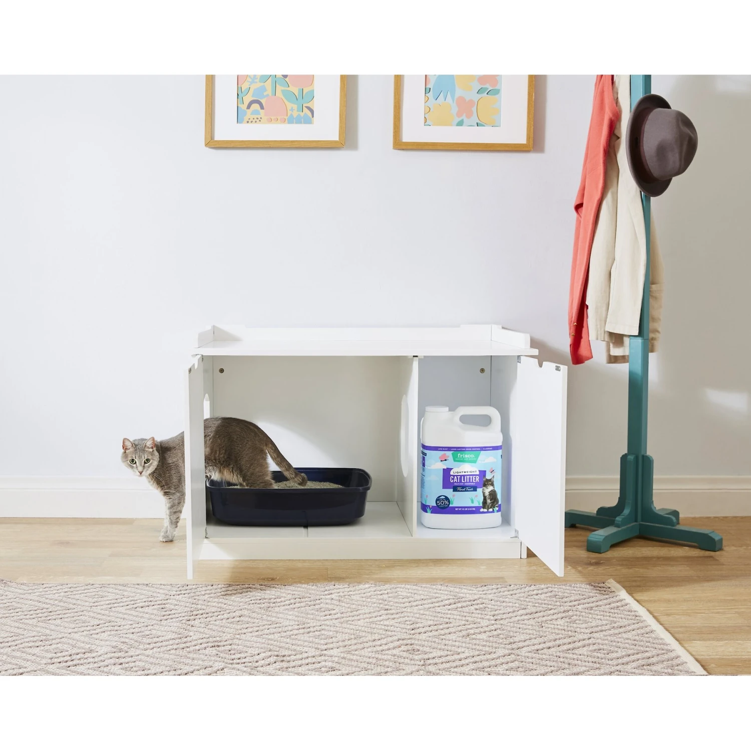 Frisco Decorative Bench Cat Litter Box Cover 3 Frisco Decorative Bench Cat Litter Box Cover