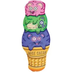Fat Cat Kitty Kickz Mice Cream Cone Cat Toy