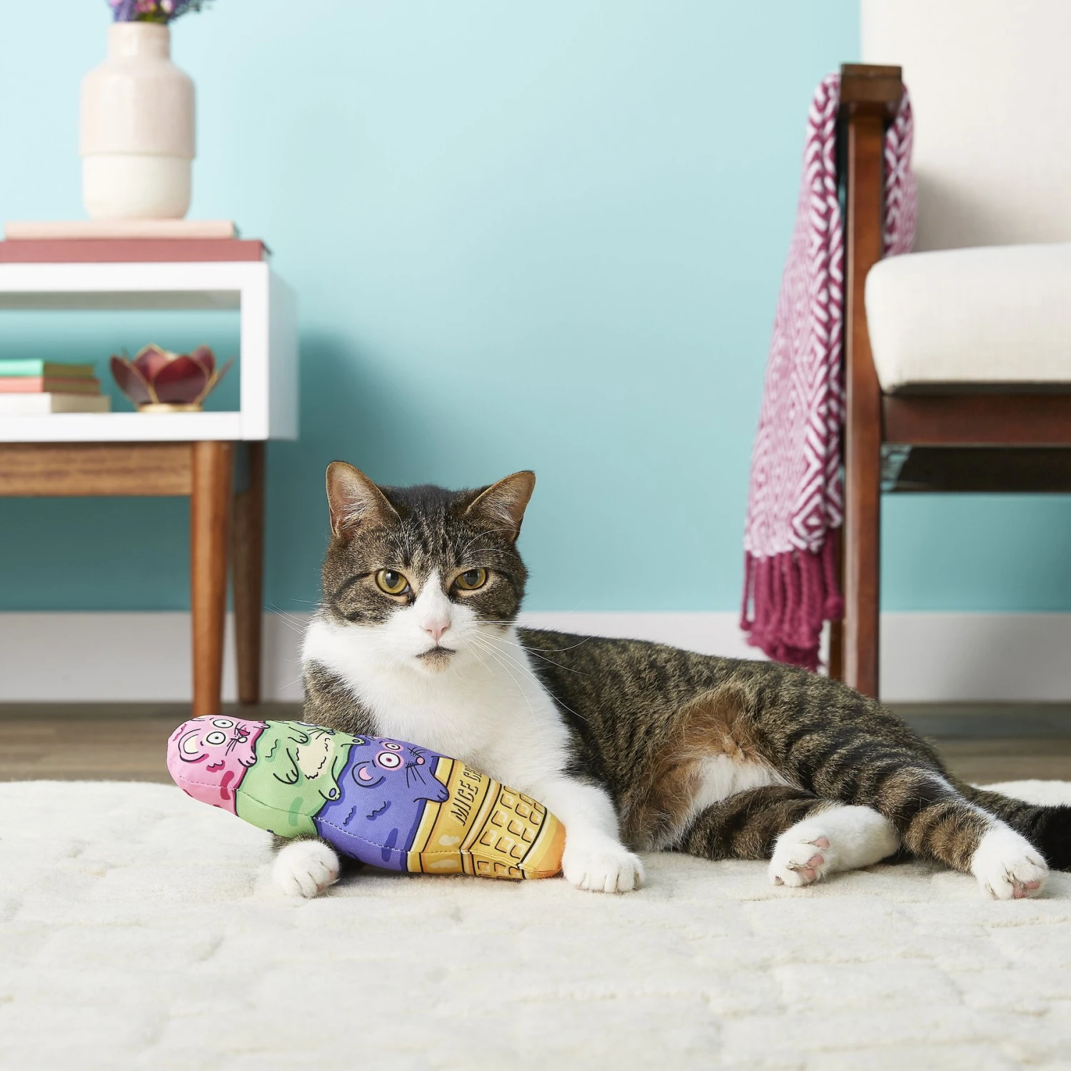 Fat Cat Kitty Kickz Mice Cream Cone Cat Toy 4 Fat Cat Kitty Kickz Mice Cream Cone Cat Toy - Image 2