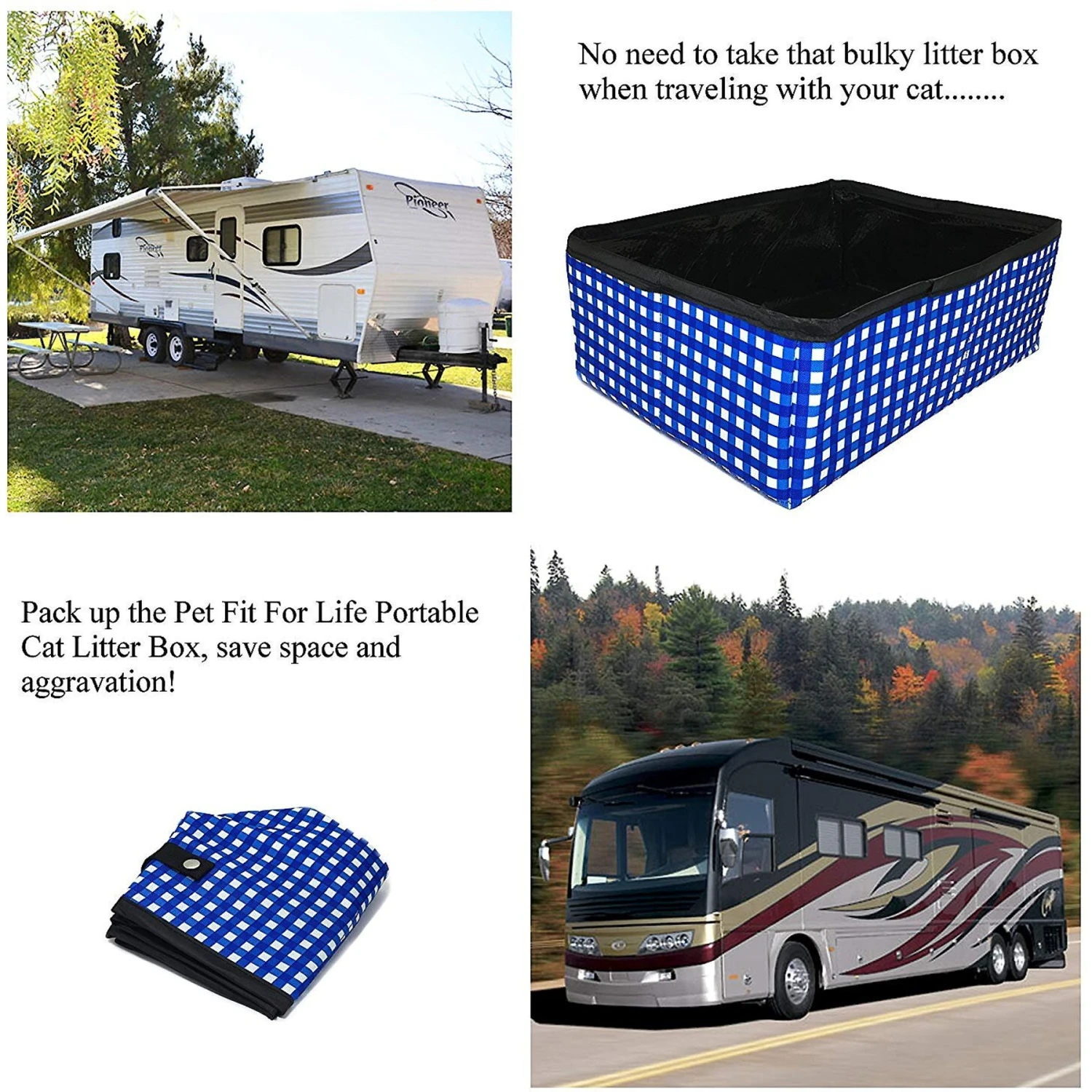 Pet Fit For Life Collapsible Portable Litter Box With Collapsible Bowl 7 Pet Fit For Life Collapsible Portable Litter Box With Collapsible Bowl - Image 5