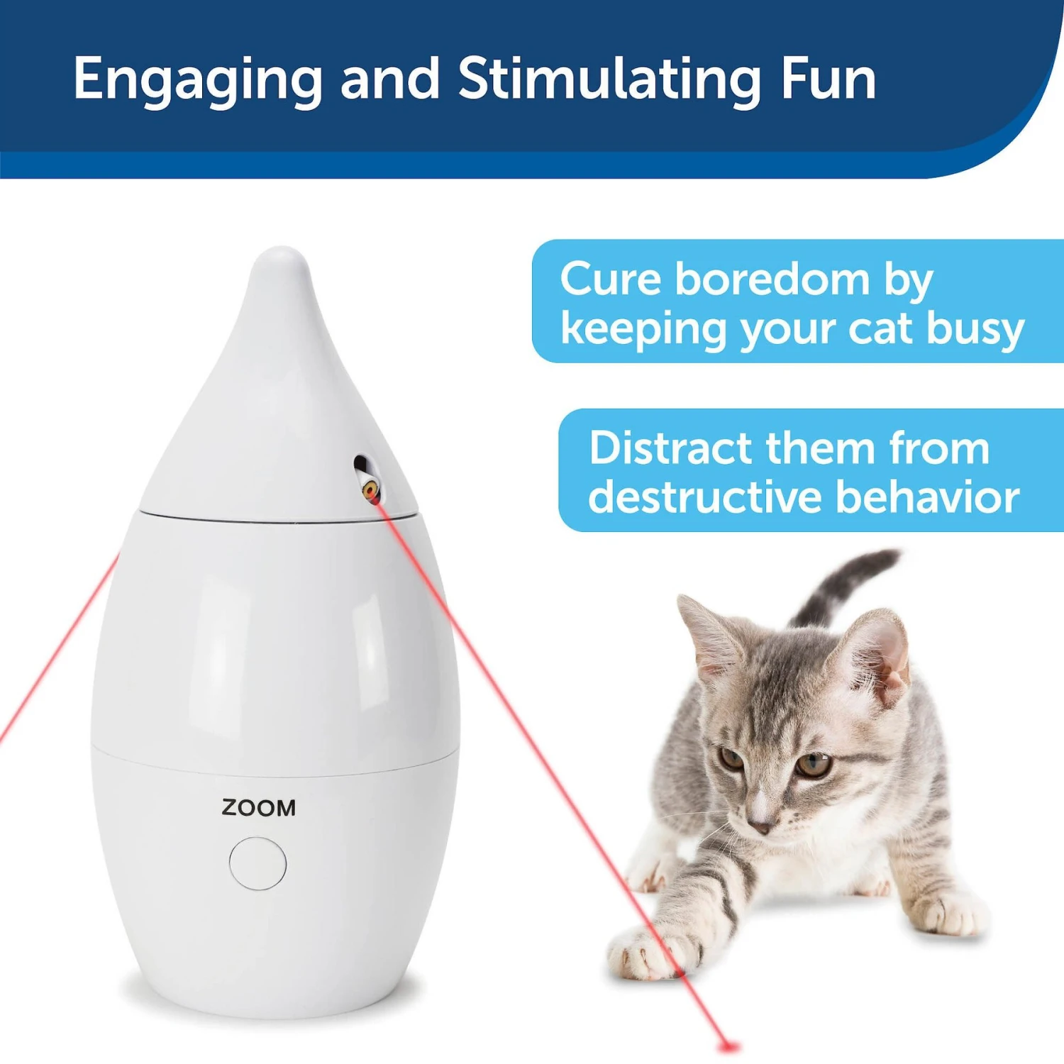 PetSafe Zoom Rotating Laser Cat Toy 6 PetSafe Zoom Rotating Laser Cat Toy - Image 4