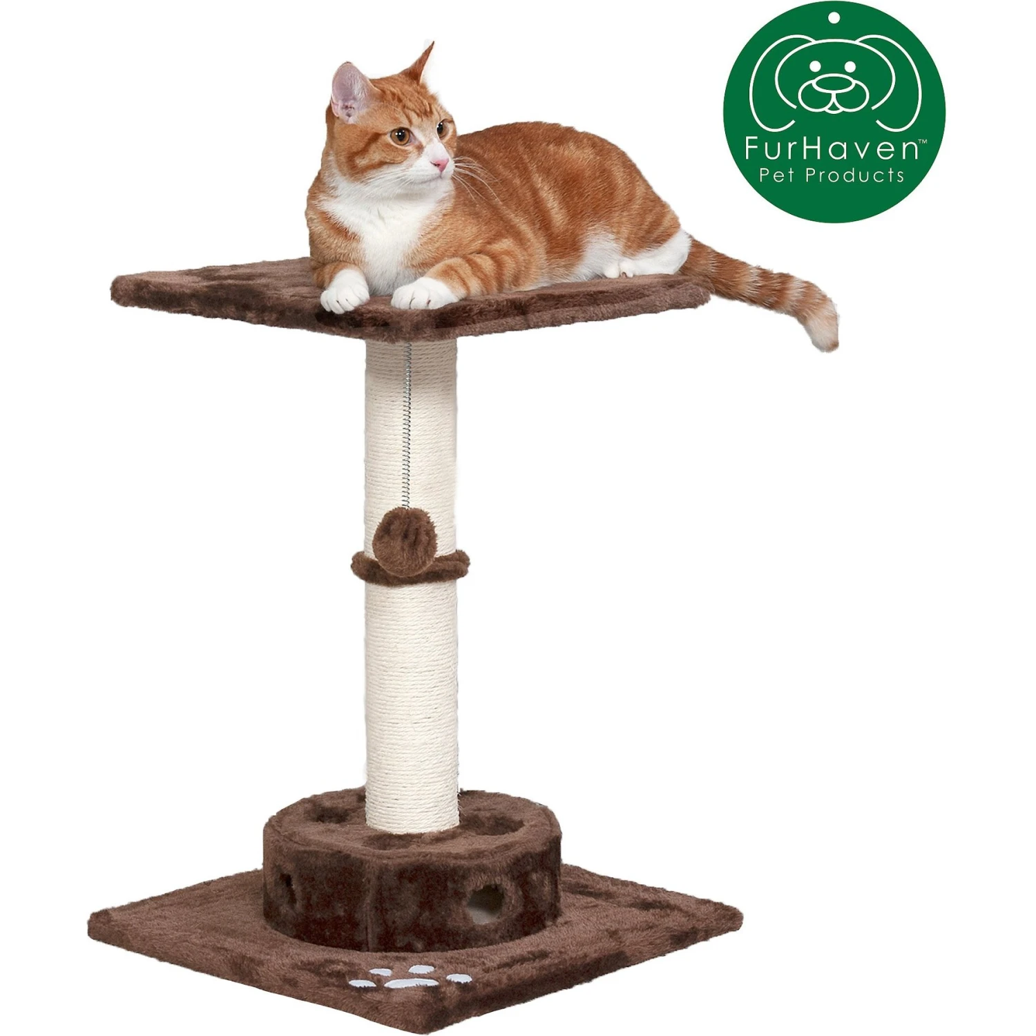 Tiger Tough Scratching Post 22.5-in Faux Fur Cat Tree 5 Tiger Tough Scratching Post 22.5-in Faux Fur Cat Tree - Image 3