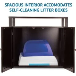 Arf Pets Enclosed Table Cat Litter Box -Cat Supplies 173267 PT2. AC SS1800 V1618610536