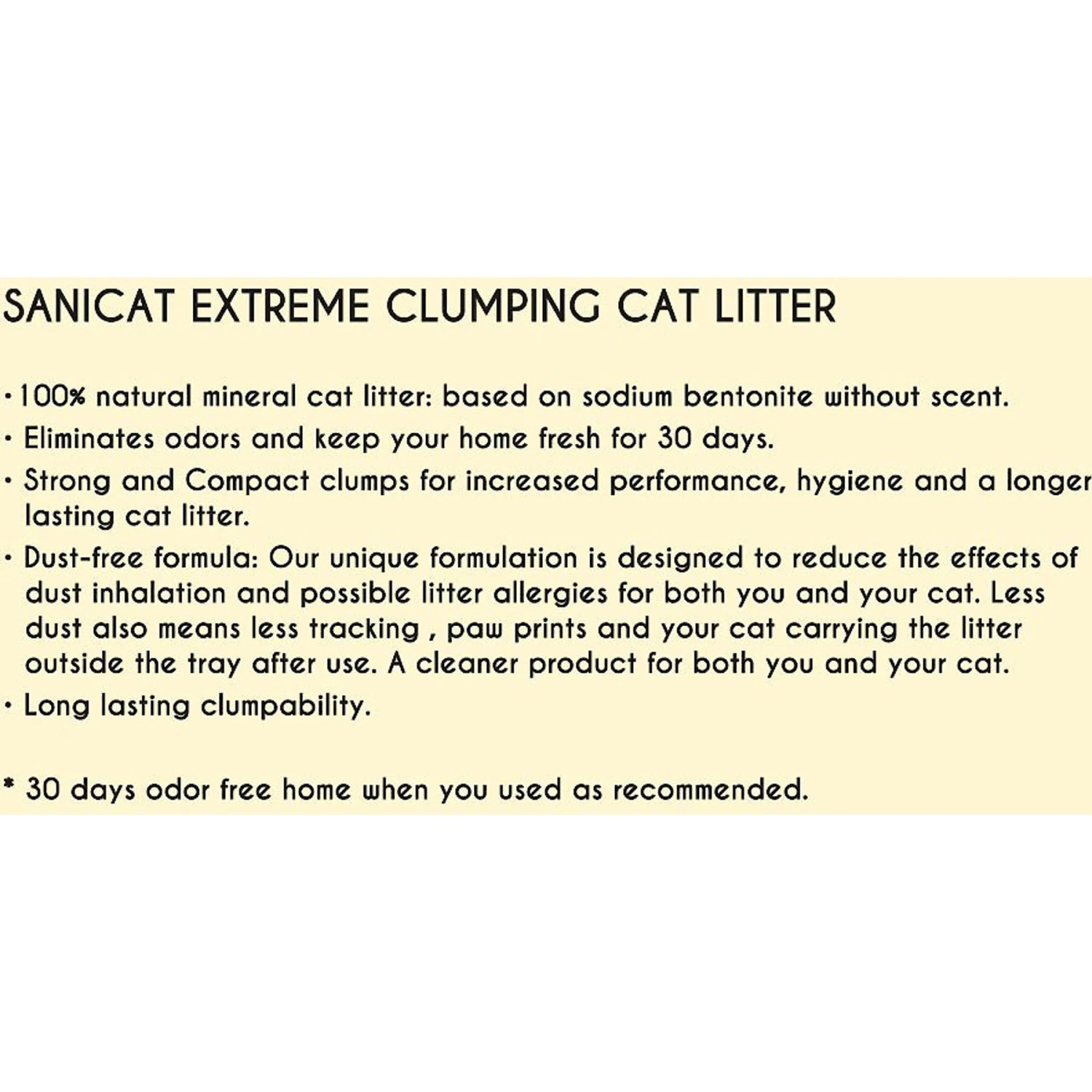 Sanicat Extreme Unscented Clumping Clay Cat Litter 4 Sanicat Extreme Unscented Clumping Clay Cat Litter - Image 2