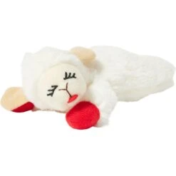 Multipet Lamb Chop Plush Cat Toy With Catnip