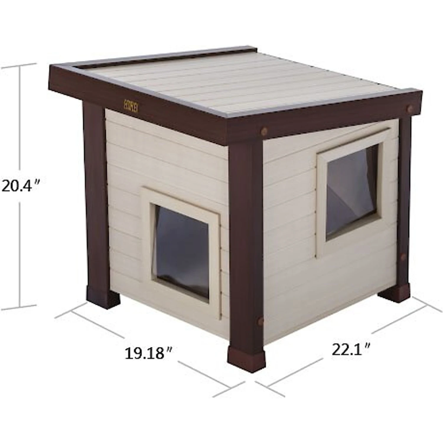 New Age Pet ECOFLEX Outdoor Cat House Shelter 4 New Age Pet ECOFLEX Outdoor Cat House Shelter - Image 2