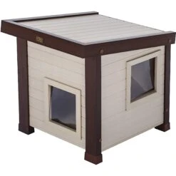 New Age Pet ECOFLEX Outdoor Cat House Shelter 13 New Age Pet ECOFLEX Outdoor Cat House Shelter -Cat Supplies 175292 PT2. AC SS1800 V1583360890