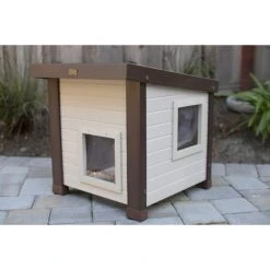 New Age Pet ECOFLEX Outdoor Cat House Shelter 19 New Age Pet ECOFLEX Outdoor Cat House Shelter -Cat Supplies 175292 PT8. AC SS1800 V1583360919