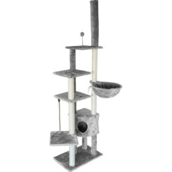 Tiger Tough Skyscraper Floor-to-Ceiling Faux Fur Cat Tree & Condo 13 Tiger Tough Skyscraper Floor-to-Ceiling Faux Fur Cat Tree & Condo -Cat Supplies 176086 PT2. AC SS1800 V1618280224