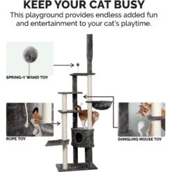 Tiger Tough Skyscraper Floor-to-Ceiling Faux Fur Cat Tree & Condo 15 Tiger Tough Skyscraper Floor-to-Ceiling Faux Fur Cat Tree & Condo -Cat Supplies 176086 PT4. AC SS1800 V1618278126