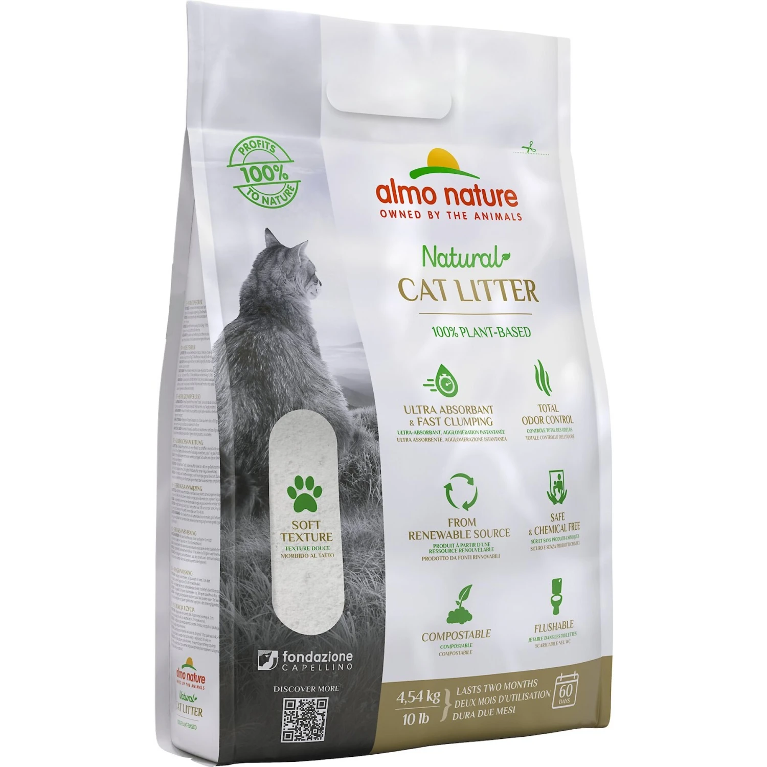 Almo Nature Unscented Clumping Plant-Based Cat Litter 4 Almo Nature Unscented Clumping Plant-Based Cat Litter - Image 2