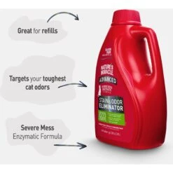Nature's Miracle Advanced Cat Enzymatic Stain Remover & Odor Eliminator Refill, 1-gal Bottle -Cat Supplies 178078 PT3. AC SS1800 V1701114862