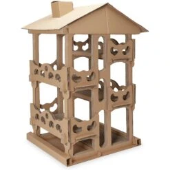 Tiger Tough Tower Playground 22.83-in Corrugated Cat Tree 12 Tiger Tough Tower Playground 22.83-in Corrugated Cat Tree -Cat Supplies 178843 PT2. AC SS1800 V1613088683