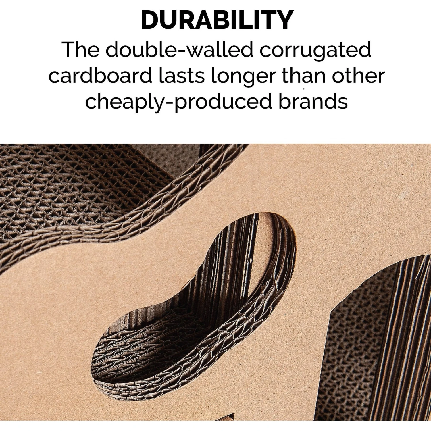 Tiger Tough Tower Playground 22.83-in Corrugated Cat Tree 9 Tiger Tough Tower Playground 22.83-in Corrugated Cat Tree - Image 7