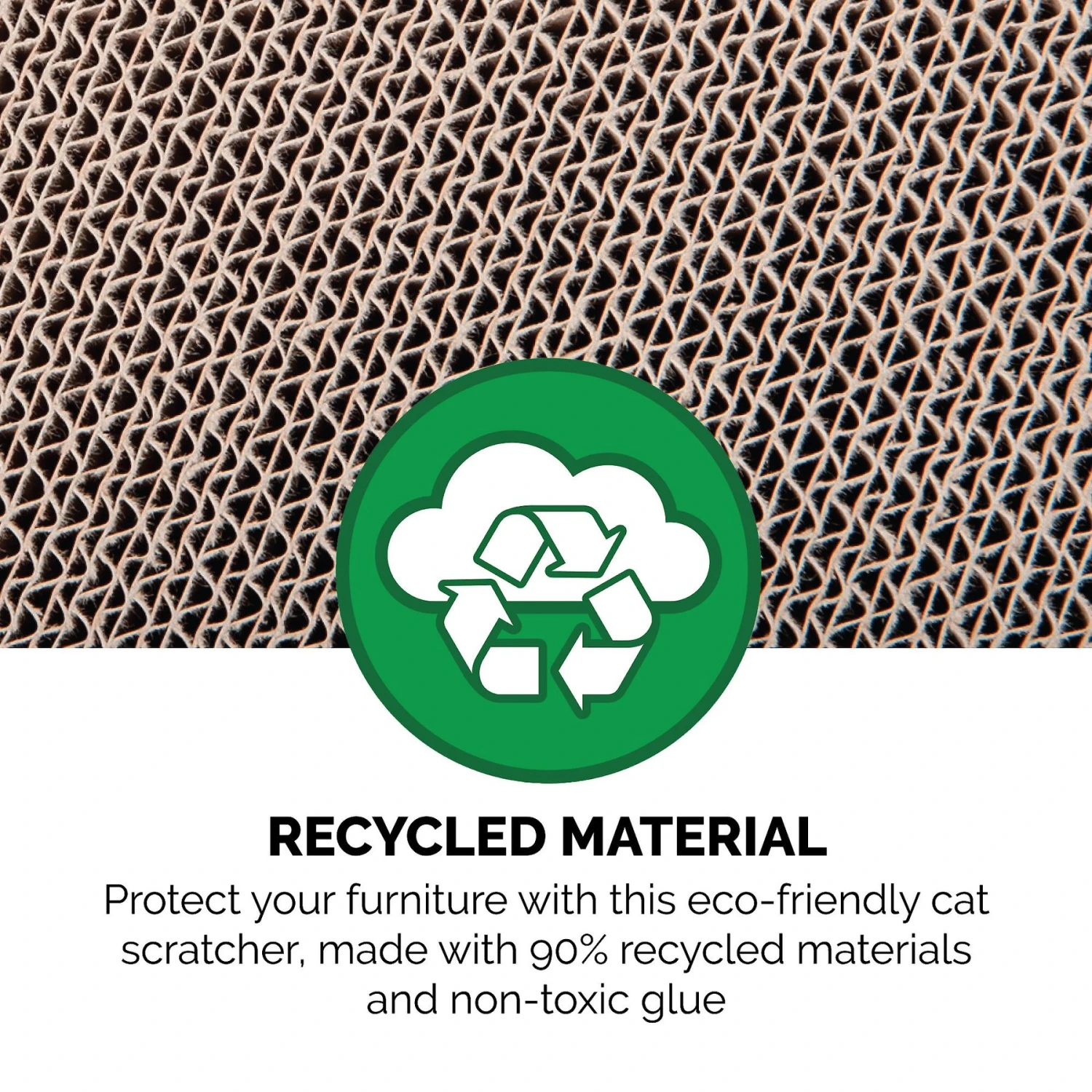 Tiger Tough Tower Playground 22.83-in Corrugated Cat Tree 10 Tiger Tough Tower Playground 22.83-in Corrugated Cat Tree - Image 8