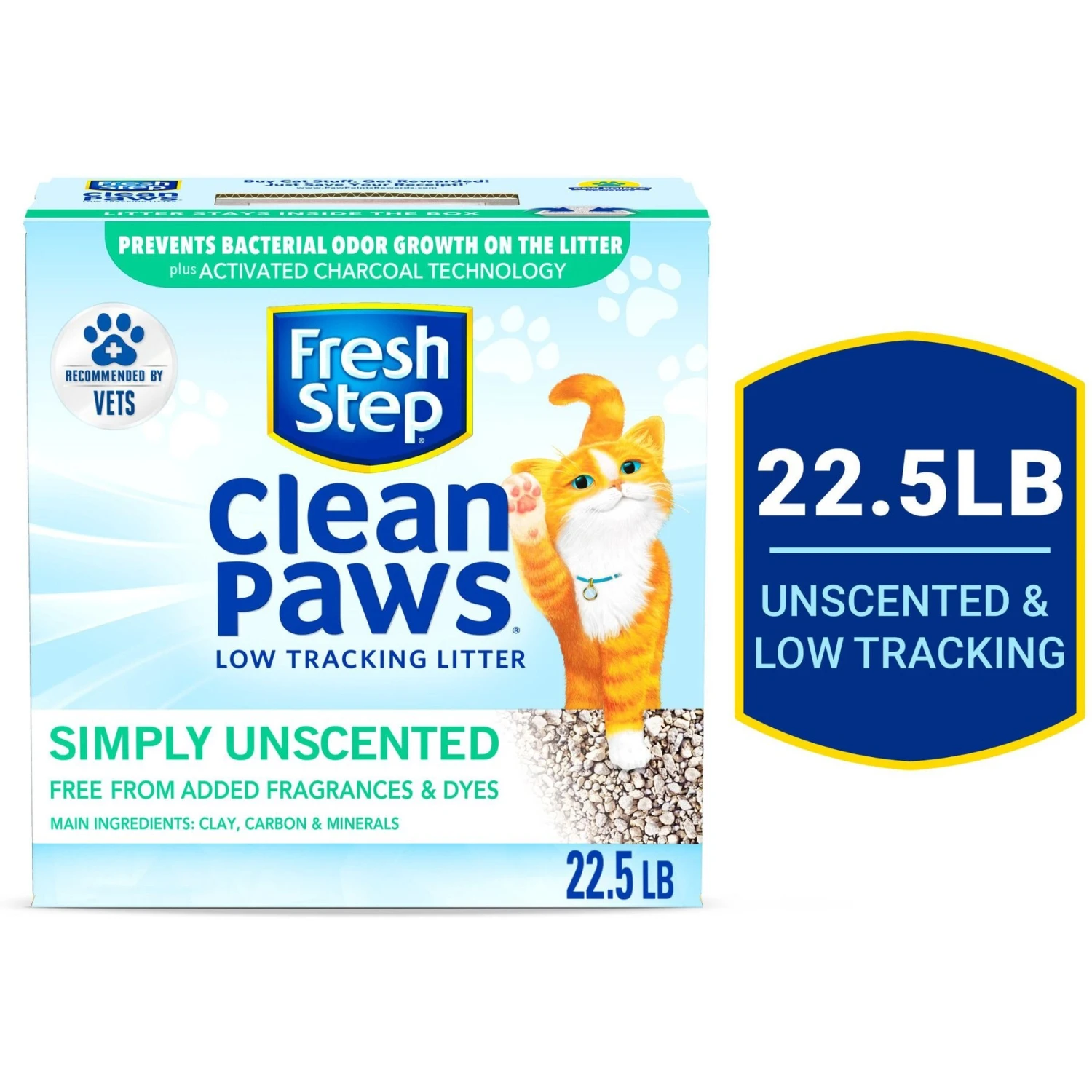Fresh Step Clean Paws Simply Unscented Clumping Clay Cat Litter 3 Fresh Step Clean Paws Simply Unscented Clumping Clay Cat Litter