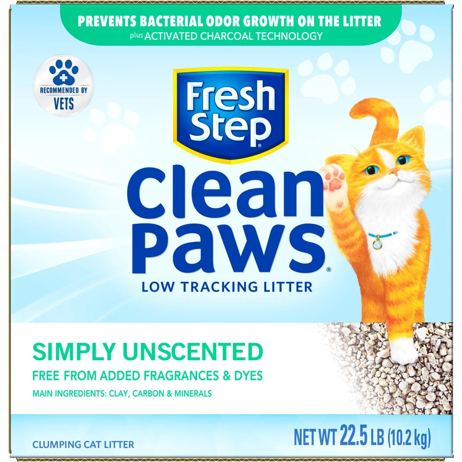 Fresh Step Clean Paws Simply Unscented Clumping Clay Cat Litter 10 Fresh Step Clean Paws Simply Unscented Clumping Clay Cat Litter - Image 8