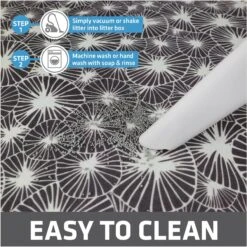 Drymate Protective & Decorative Cat Litter Mat, Kahopo Grey, Large, 20-in X 28-in -Cat Supplies 181548 PT4. AC SS1800 V1690997178