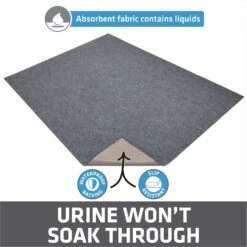 Drymate Jumbo Ridged Cat Litter Trapping Mat, Grey, 36-in X 47-in -Cat Supplies 181552 PT2. AC SS1800 V1689626759