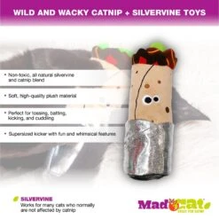 Mad Cat Big Burrito Kicker Catnip & Silvervine Cat Toy -Cat Supplies 181828 PT2. AC SS1800 V1563553933