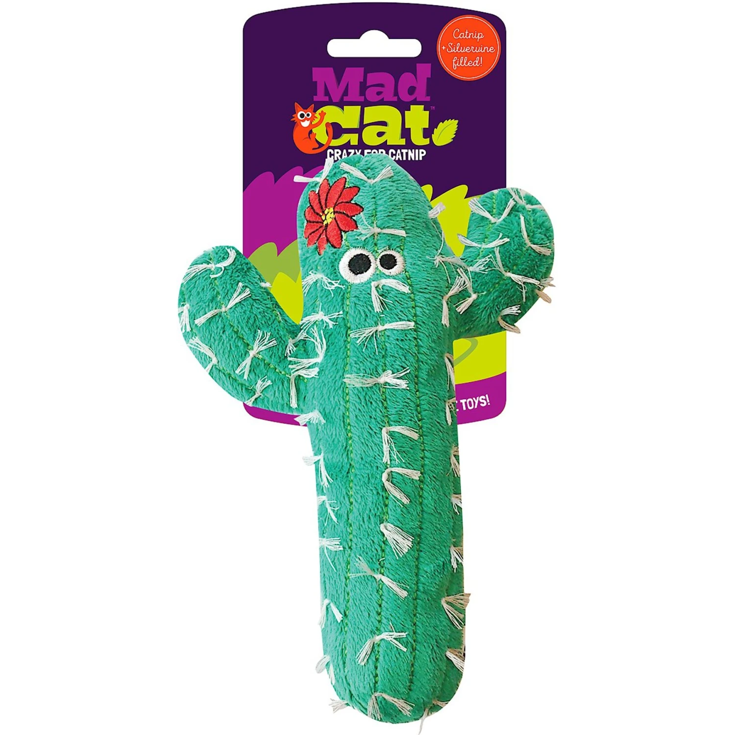 Mad Cat Big Cactus Kicker Catnip & Silvervine Cat Toy 4 Mad Cat Big Cactus Kicker Catnip & Silvervine Cat Toy - Image 2
