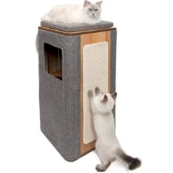 Vesper Cubo Tower 34.25-in Modern Cat Condo -Cat Supplies 182899 PT2. AC SS1800 V1628004108
