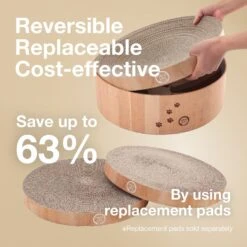 Necoichi Cozy Cat Scratcher Bowl Toy 16 Necoichi Cozy Cat Scratcher Bowl Toy -Cat Supplies 183517 PT5. AC SS1800 V1702938870