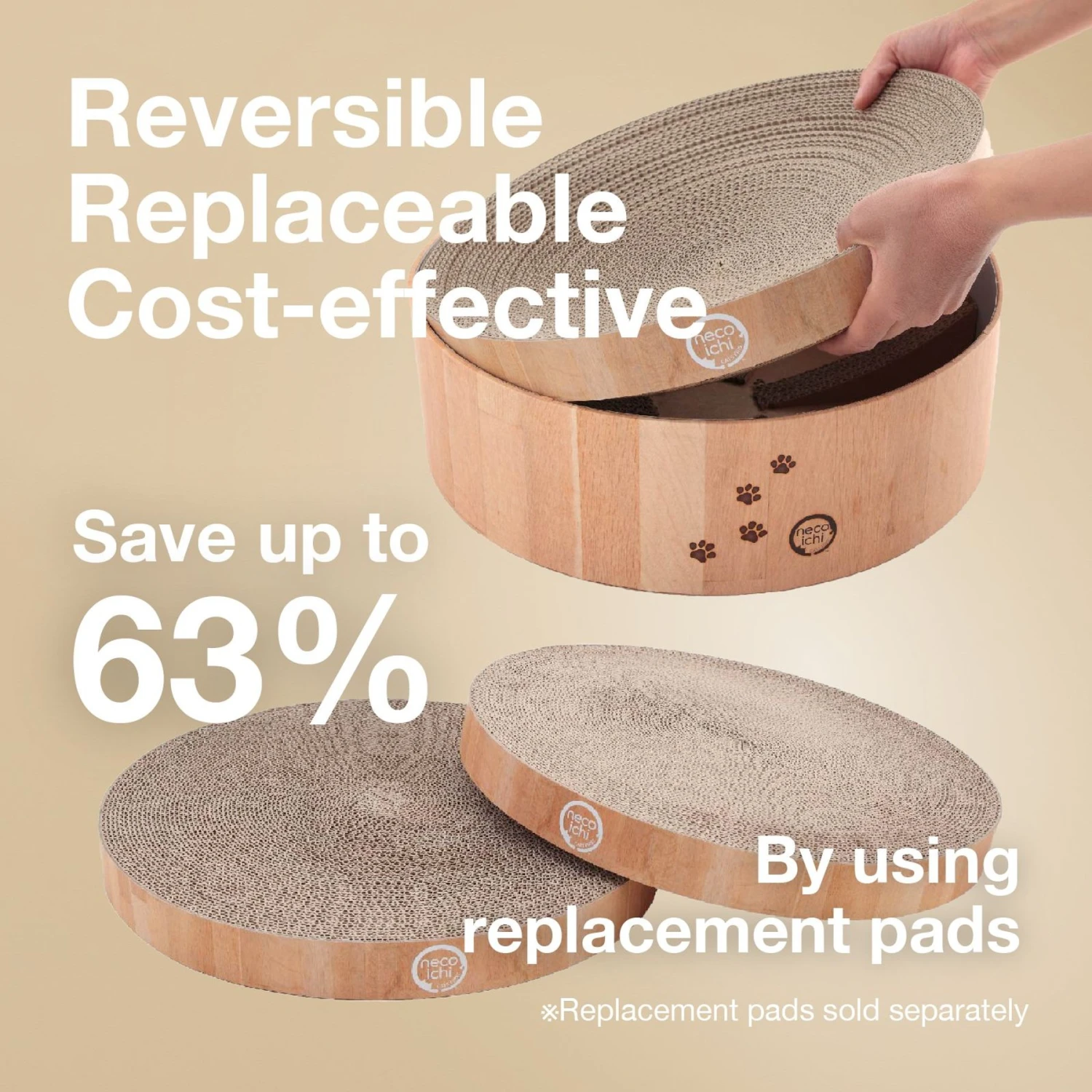 Necoichi Cozy Cat Scratcher Bowl Toy 8 Necoichi Cozy Cat Scratcher Bowl Toy - Image 6