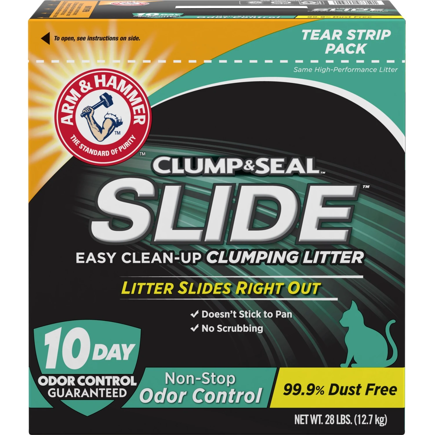 Arm & Hammer Litter SLIDE Easy Clean-Up Clumping Cat Litter Non-Stop Odor Control With 10 Days Of Odor Control 3 Arm & Hammer Litter SLIDE Easy Clean-Up Clumping Cat Litter Non-Stop Odor Control With 10 Days Of Odor Control