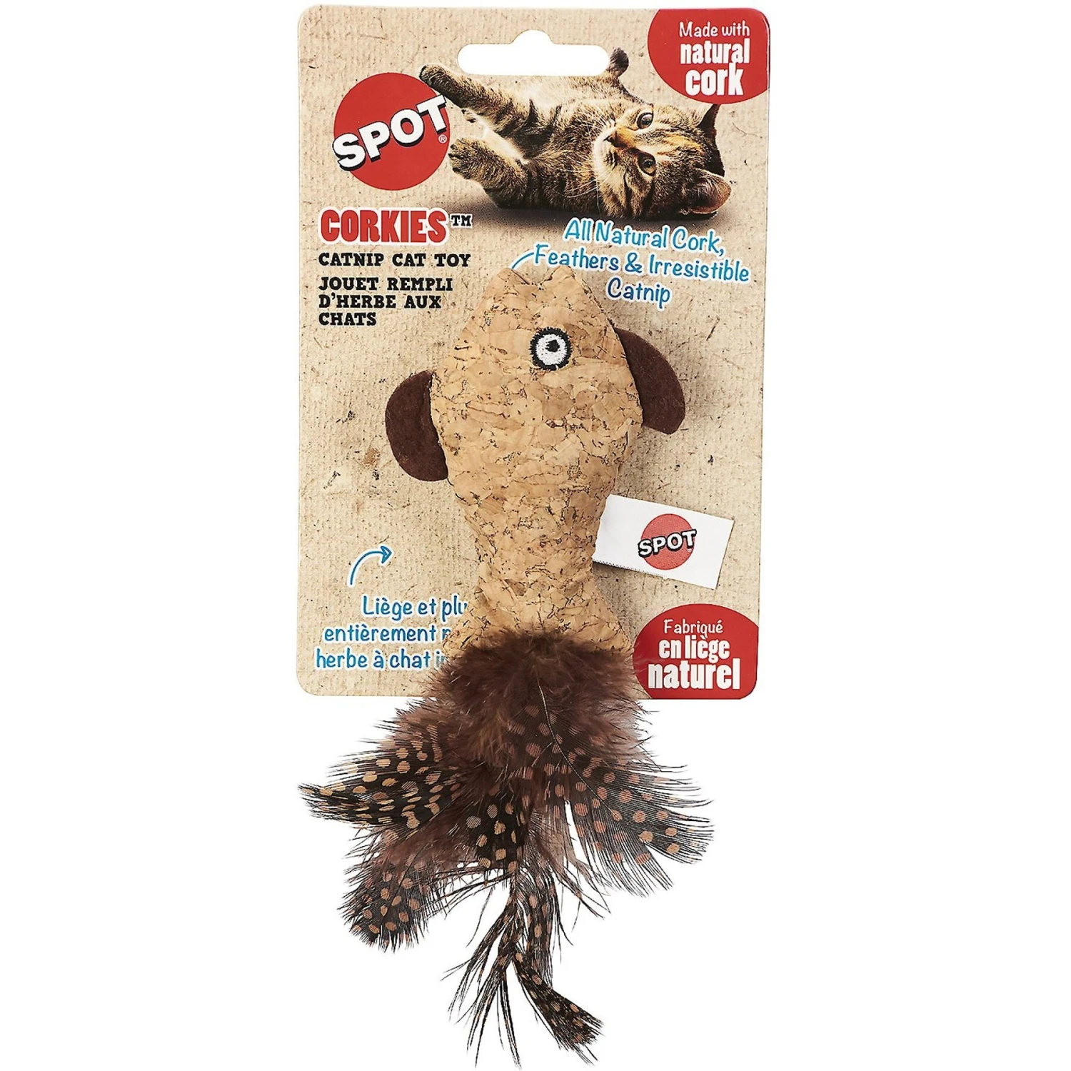 Ethical Pet Corkies Toy & Nip Cat Toy, Color Varies 4 Ethical Pet Corkies Toy & Nip Cat Toy, Color Varies - Image 2