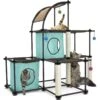 Kitty City Claw Mega Kit 46.75-in Faux Fleece Cat Tree & Condo -Cat Supplies 190254 MAIN. AC SS1800 V1590678668
