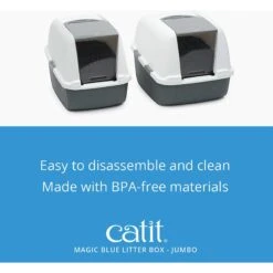 Catit Magic Blue Cat Litter Box -Cat Supplies 191588 PT7. AC SS1800 V1628094080