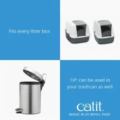 Catit Magic Blue Odor Reducing Refill Cat Litter Pad, 6 Count -Cat Supplies 191593 PT5. AC SS1800 V1628094367