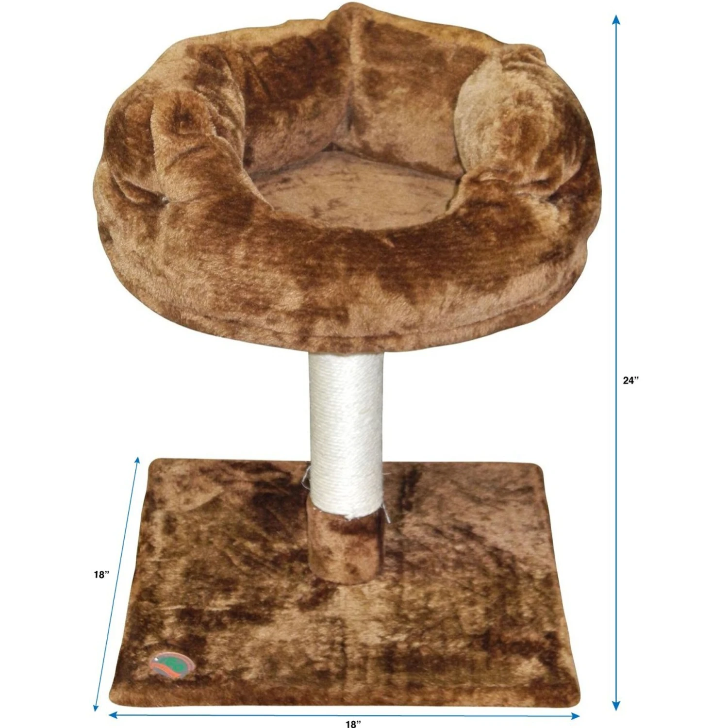 Go Pet Club 24-in Faux Fur Cat Tree 6 Go Pet Club 24-in Faux Fur Cat Tree - Image 4