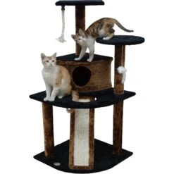 Go Pet Club 47-in Faux Fur Cat Tree & Condo 7 Go Pet Club 47-in Faux Fur Cat Tree & Condo -Cat Supplies 197657 PT1. AC SS1800 V1587483655