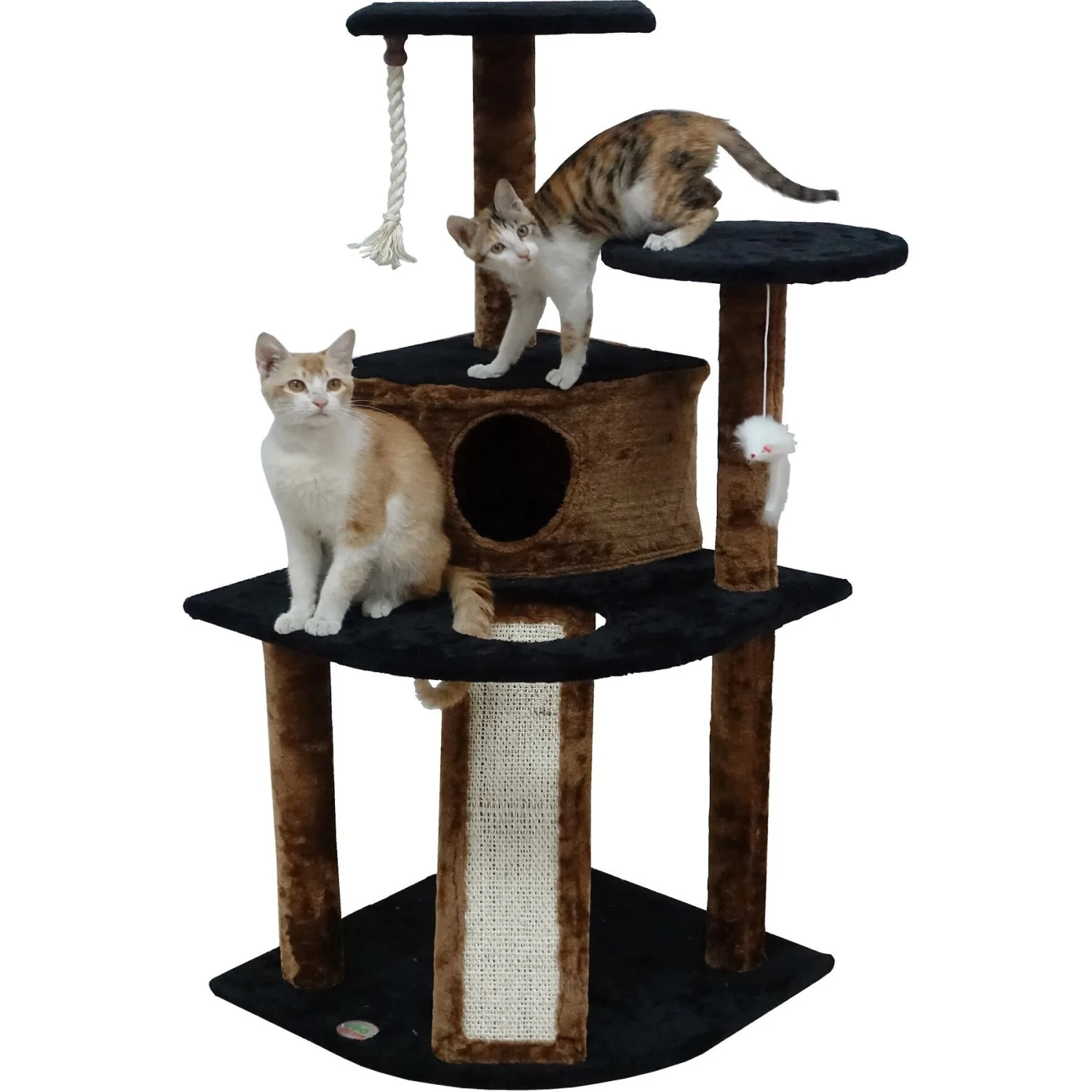 Go Pet Club 47-in Faux Fur Cat Tree & Condo 4 Go Pet Club 47-in Faux Fur Cat Tree & Condo - Image 2